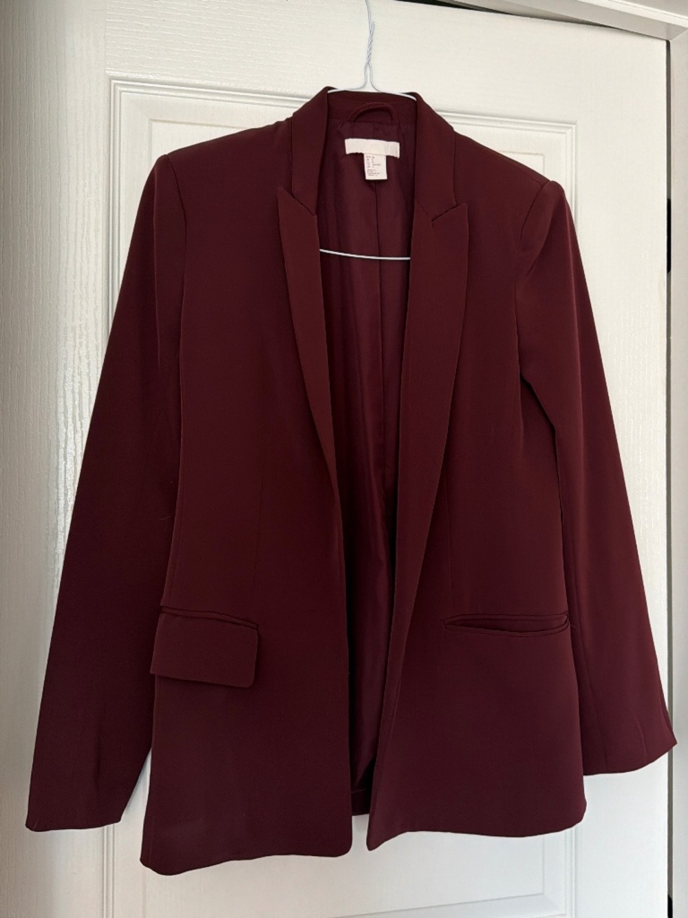 H&M Burgundy Blazer | Size S | Tailored | Classic Workwear
